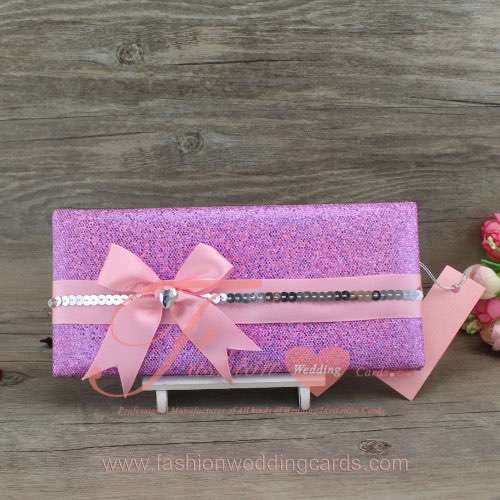 Luxurious Custom Light Purple Wedding Invitation Card Design